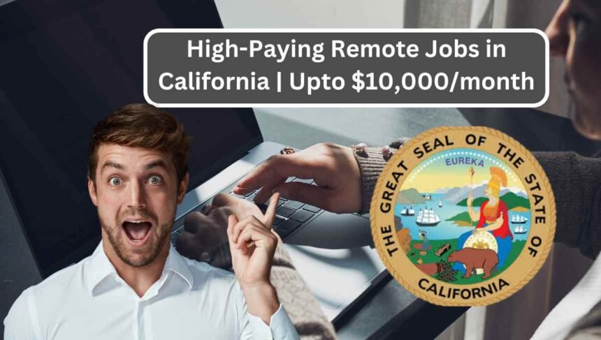 High-Paying Remote Jobs in California Upto $10,000month